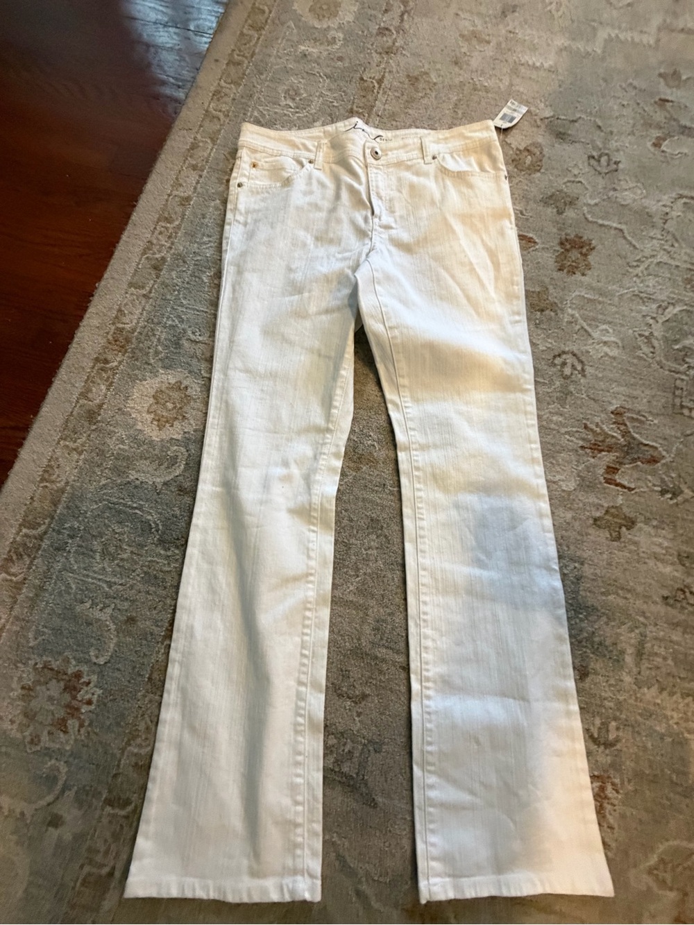 Womens white Straight-Leg Jeans